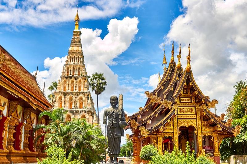 Wat Chalong sacred temple in Phuket