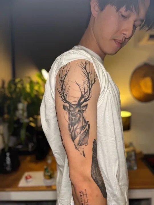 Deer on the upper arm
