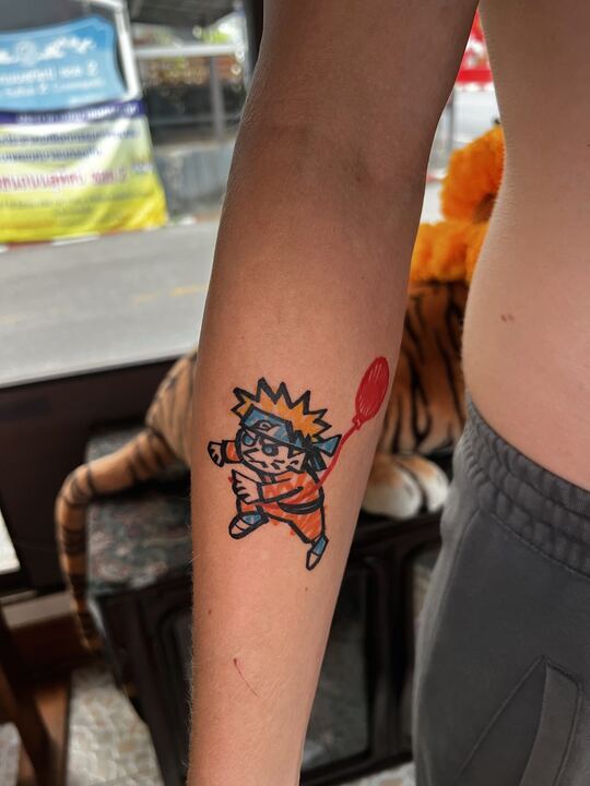 Naruto colour tattoo