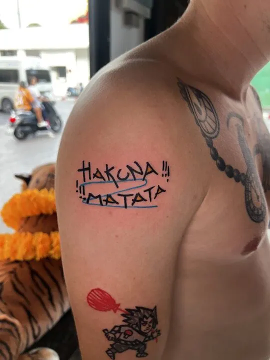 Hakuna Matata script tattoo