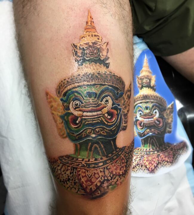 Thai guardian in colour